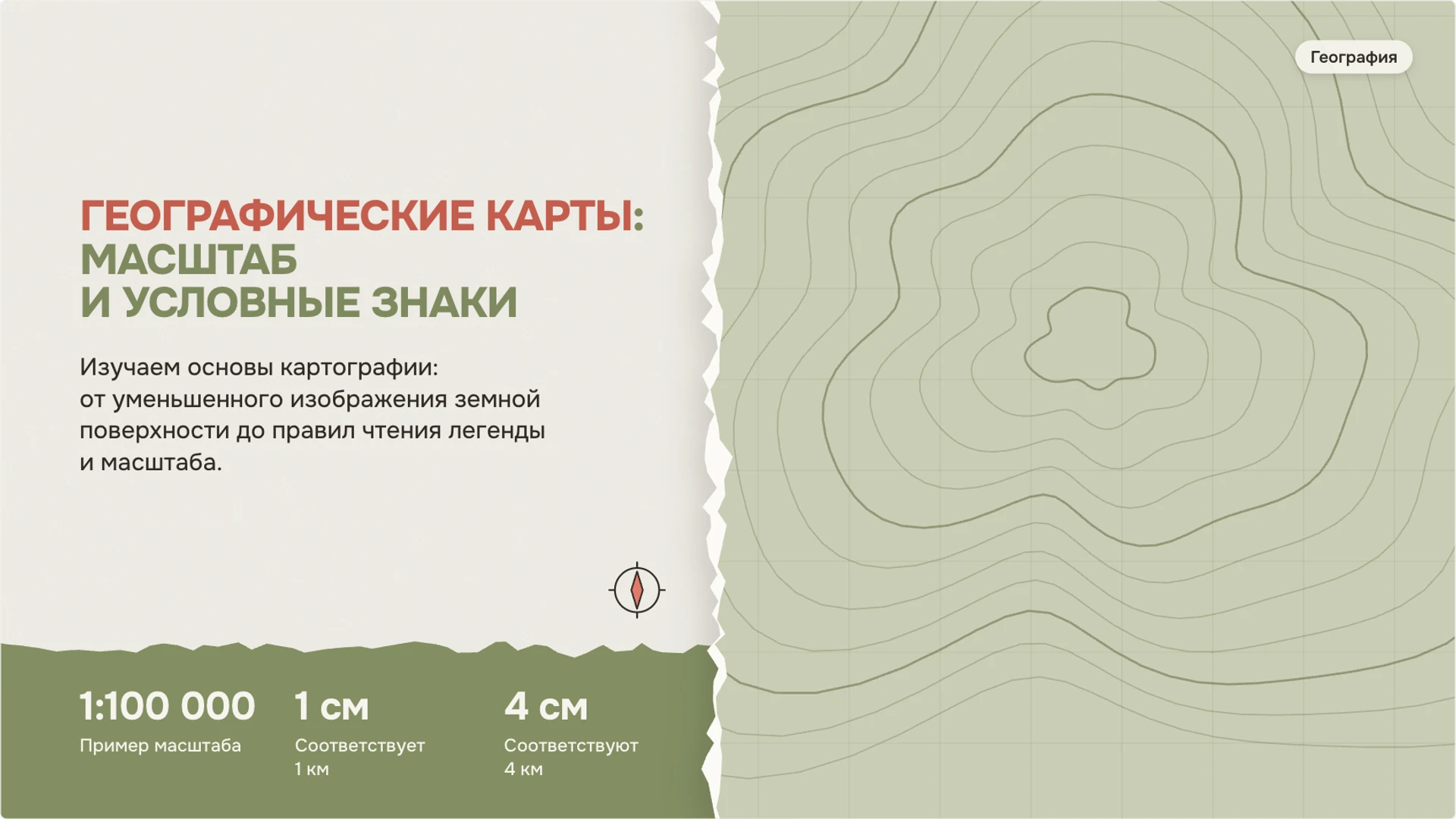 Обложка: Географические карты: масштаб и условные знаки
