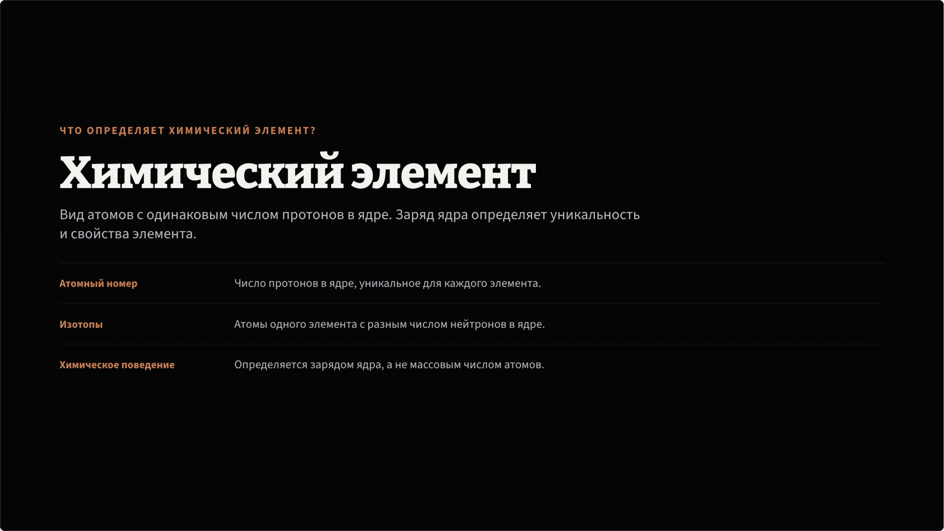 Слайд 2 «Что определяет химический элемент?» из презентации «Химические элементы».