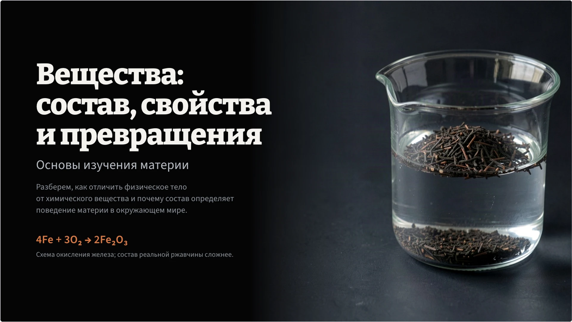 Обложка: Вещества: состав, свойства и превращения