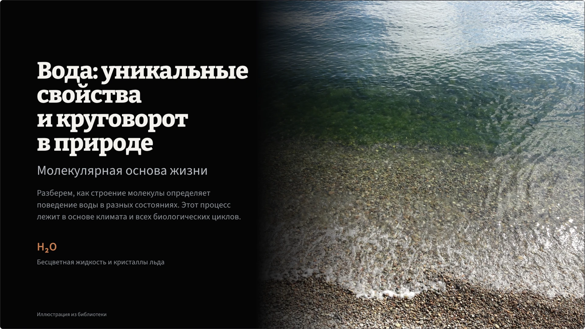 Обложка: Вода: свойства, состояния и круговорот