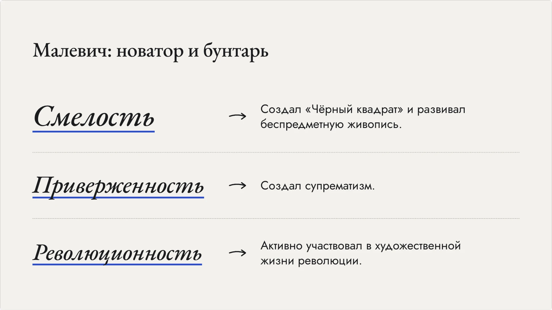 Слайд 5 «Малевич: новатор и бунтарь» из презентации «Казимир Малевич и супрематизм».