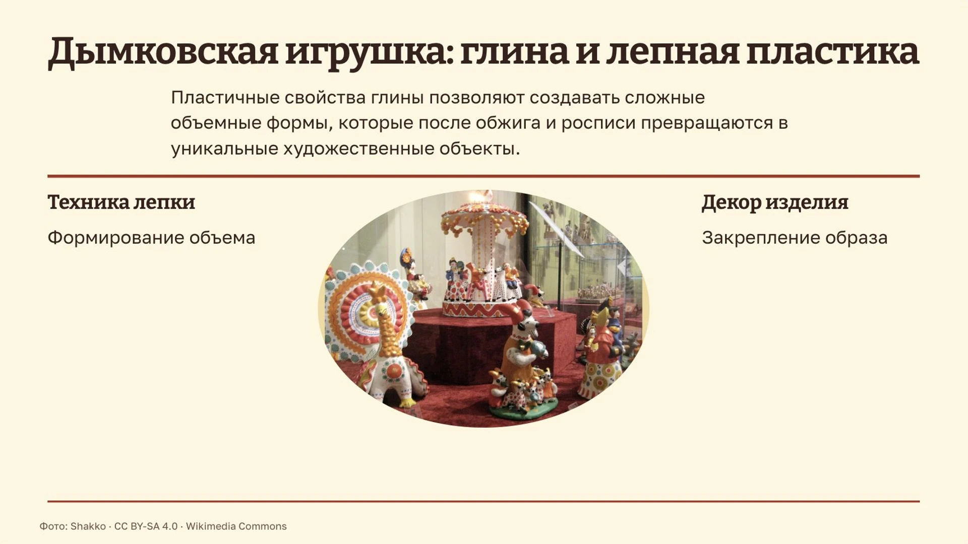 Слайд 7 «Дымковская игрушка: глина и лепная пластика» из презентации «Народные промыслы».