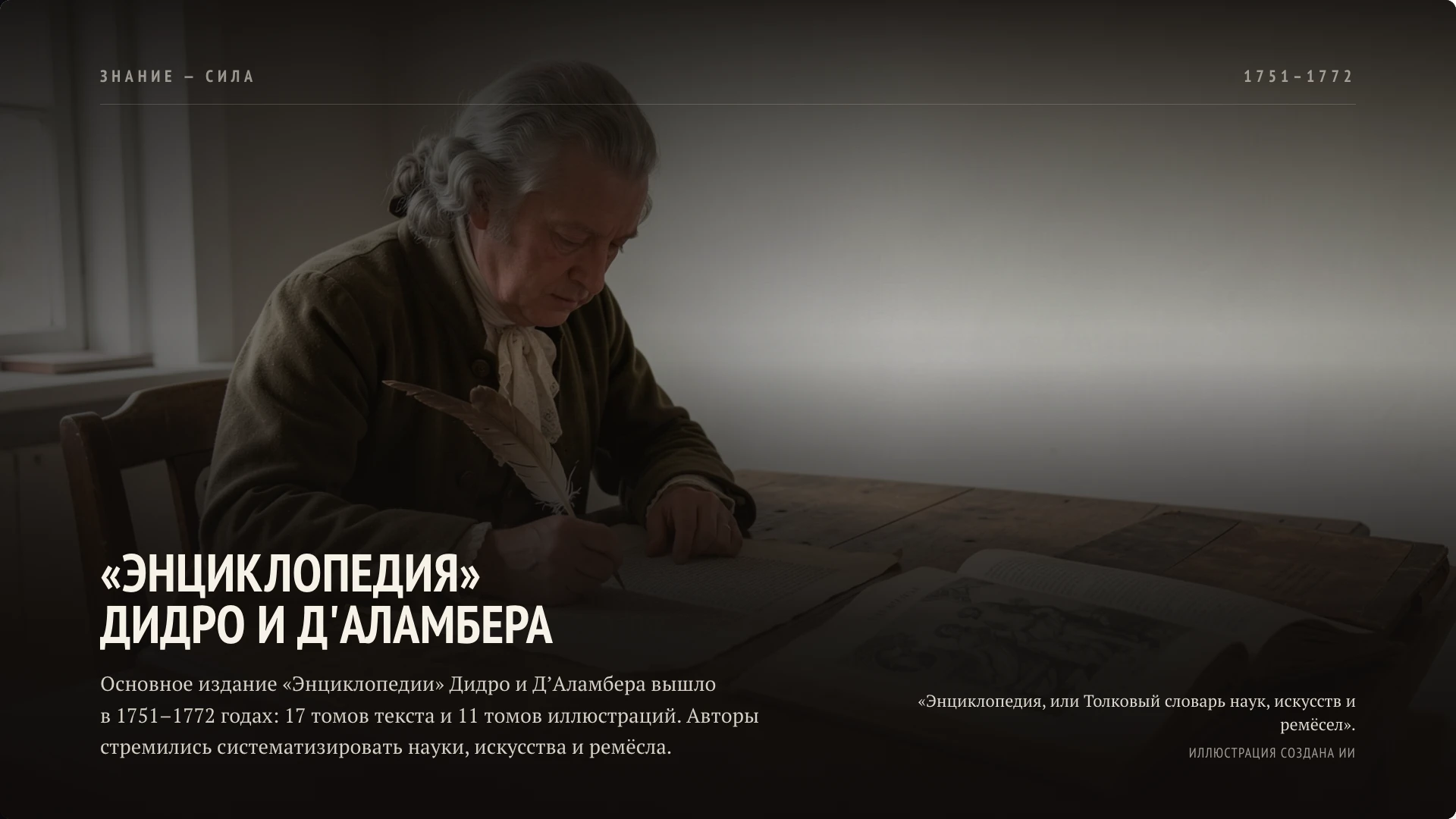 Слайд 7 ««Энциклопедия» Дидро и Д'Аламбера» из презентации «Эпоха Просвещения: наука, образование и воспитание».