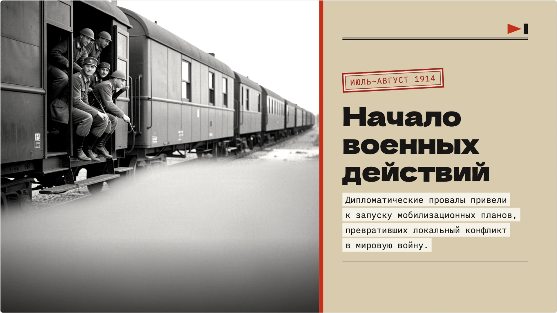 Слайд 8 «Начало военных действий» из презентации «Мир накануне Первой мировой войны».