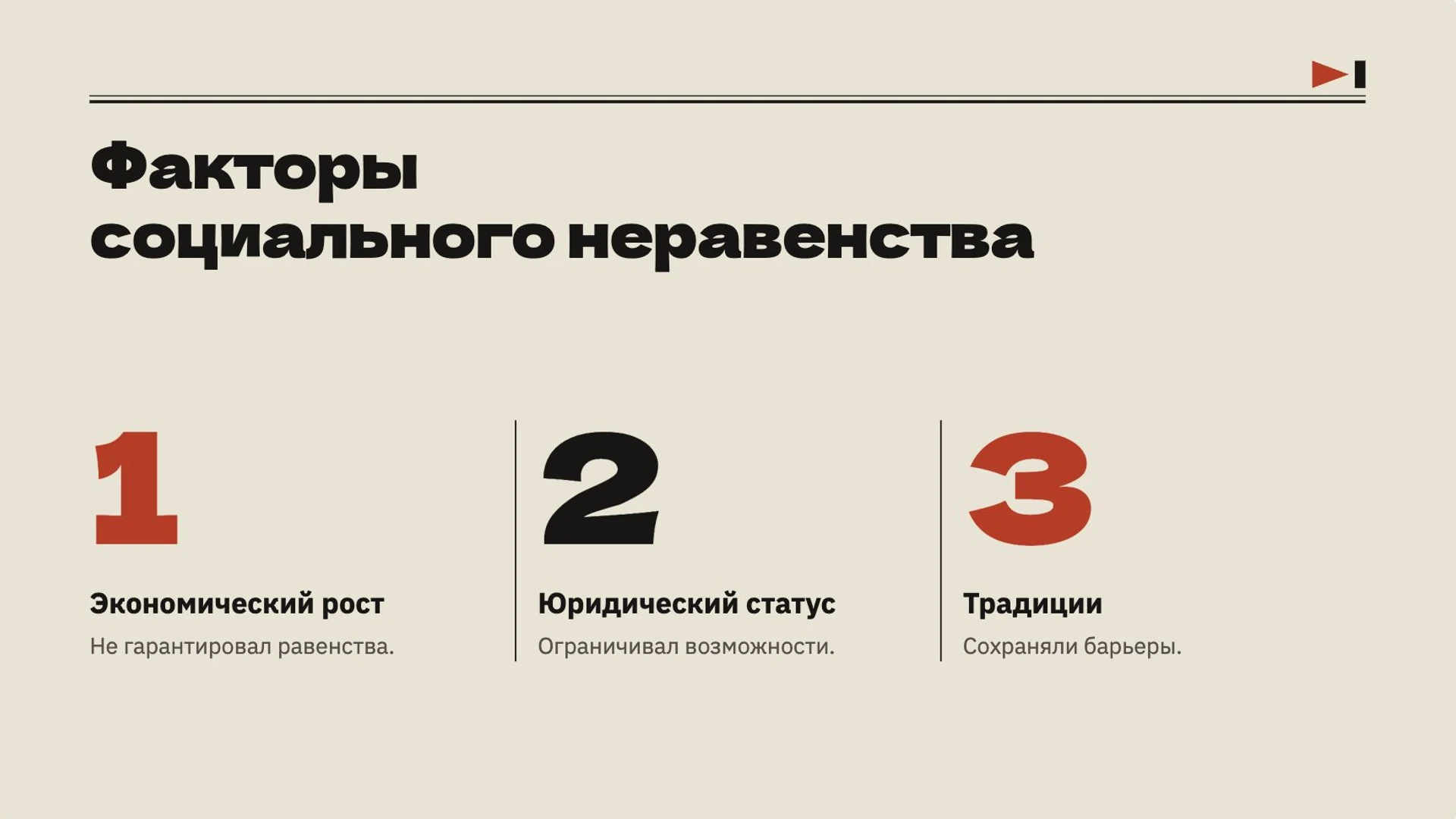 Слайд 9 «Факторы социального неравенства» из презентации «Общество в движении: социальные изменения».