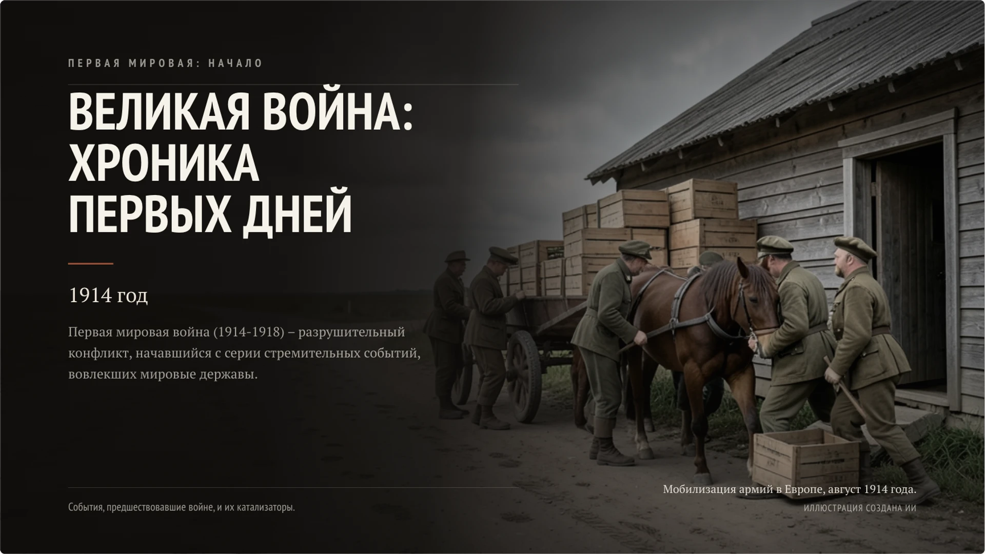 Обложка: Первая мировая война