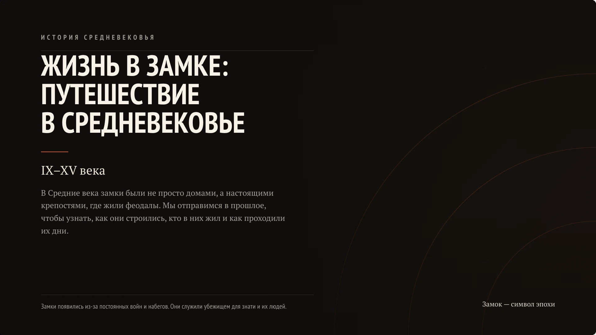 Обложка: Средневековье: жизнь в замке