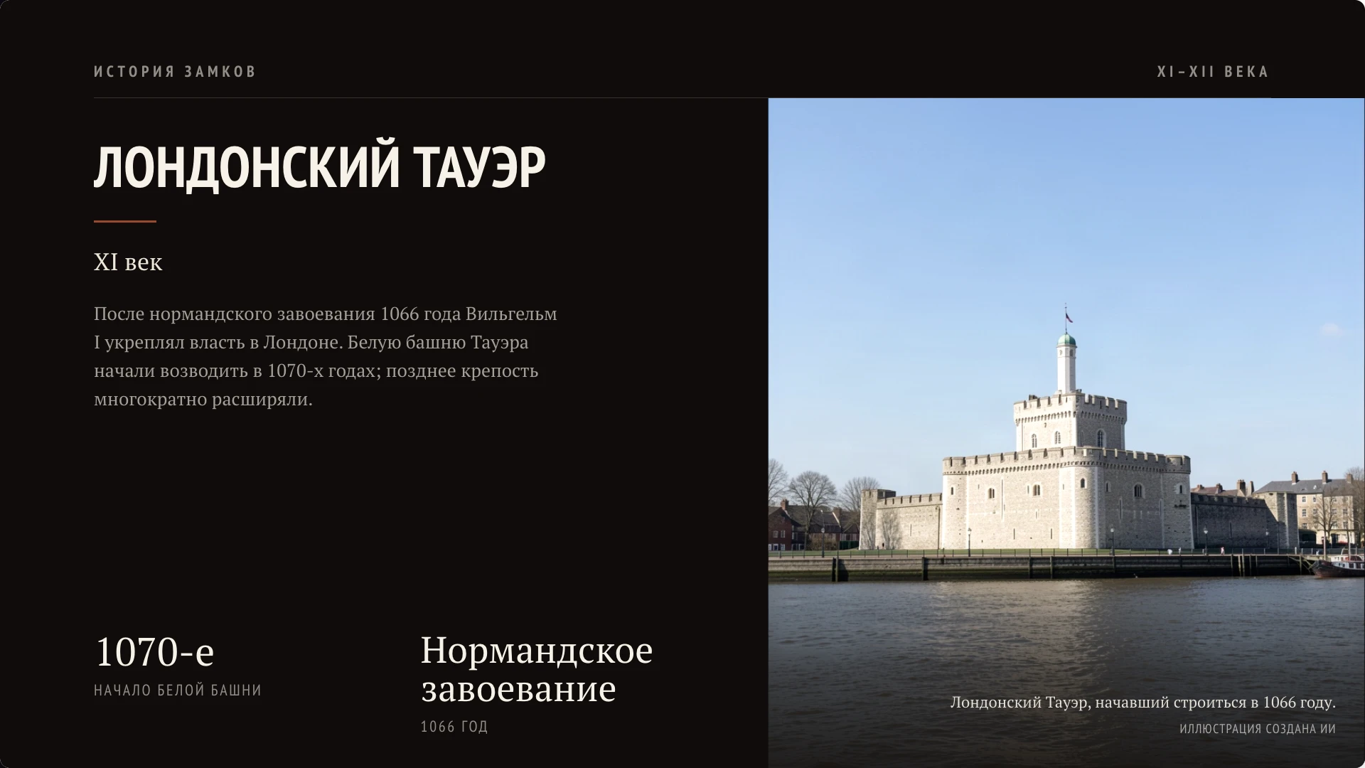 Слайд 3 «Лондонский Тауэр» из презентации «Средневековье: жизнь в замке».
