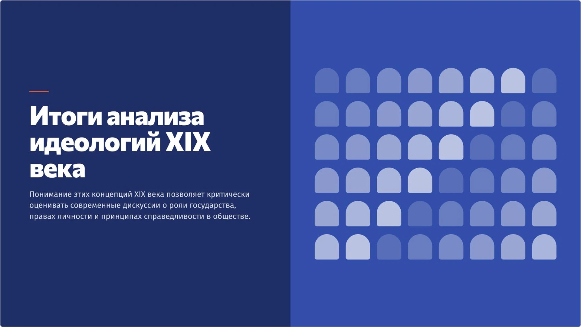 Слайд 10 «Итоги анализа идеологий XIX века» из презентации «Идеологии XIX века: либерализм, консерватизм и социализм».