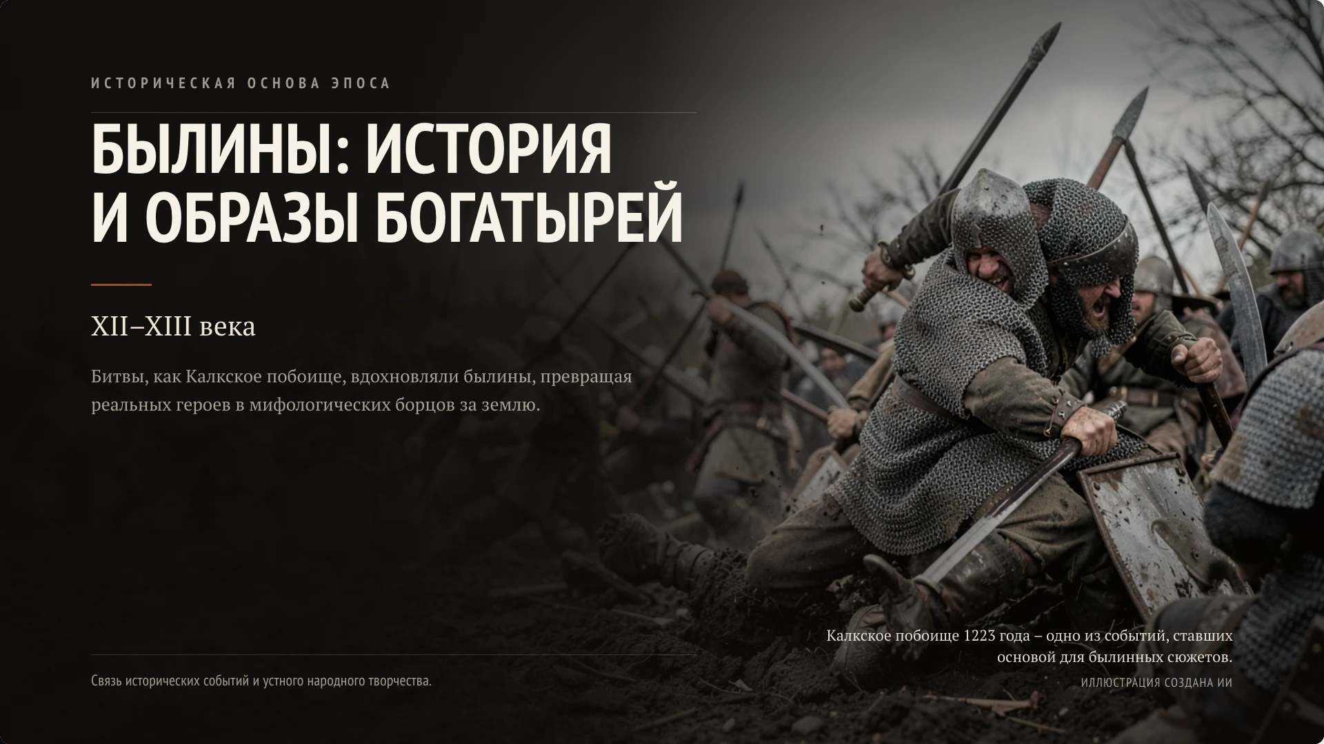 Обложка: Былины: история и образы богатырей