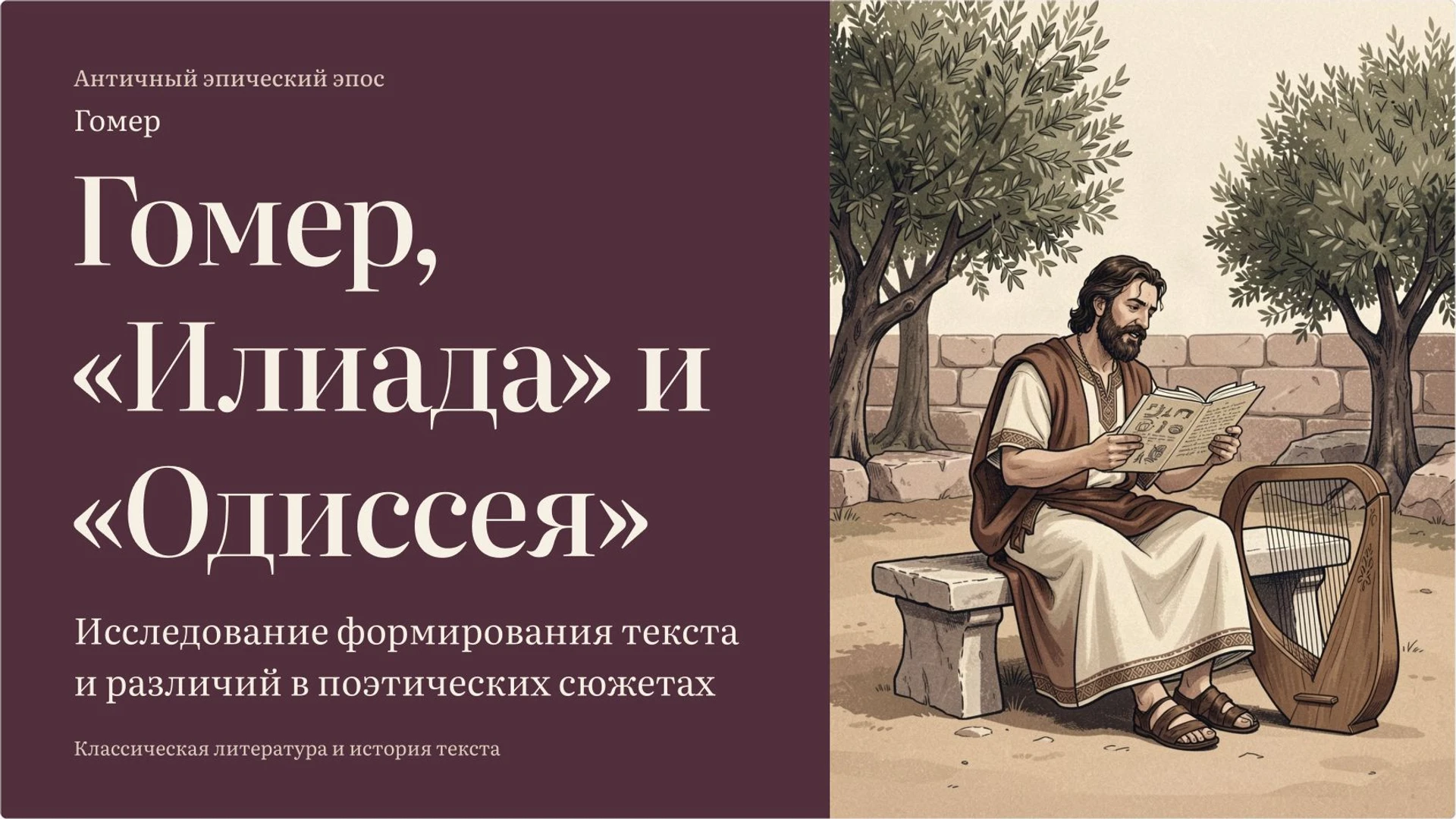 Обложка: Гомер, «Илиада» и «Одиссея»