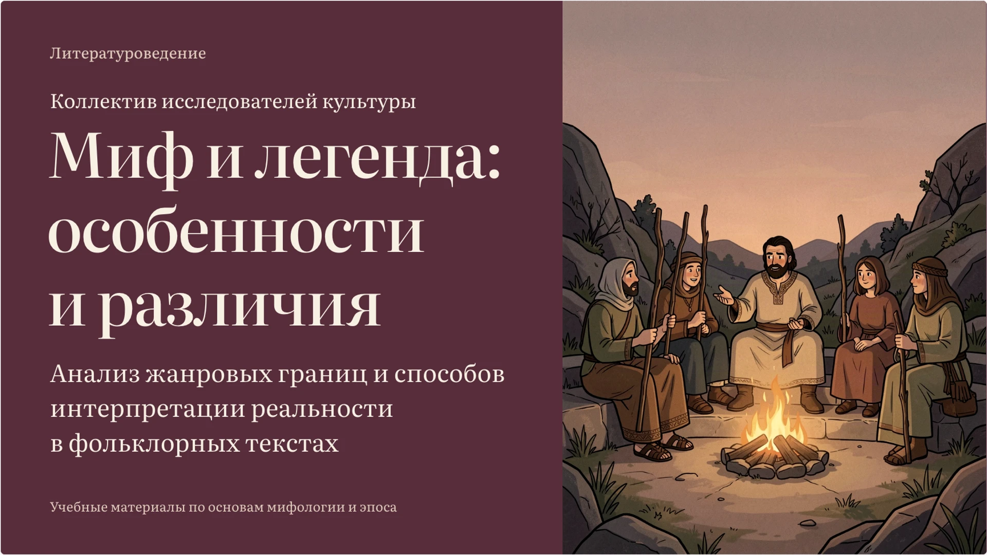 Обложка: Миф и легенда: особенности и различия