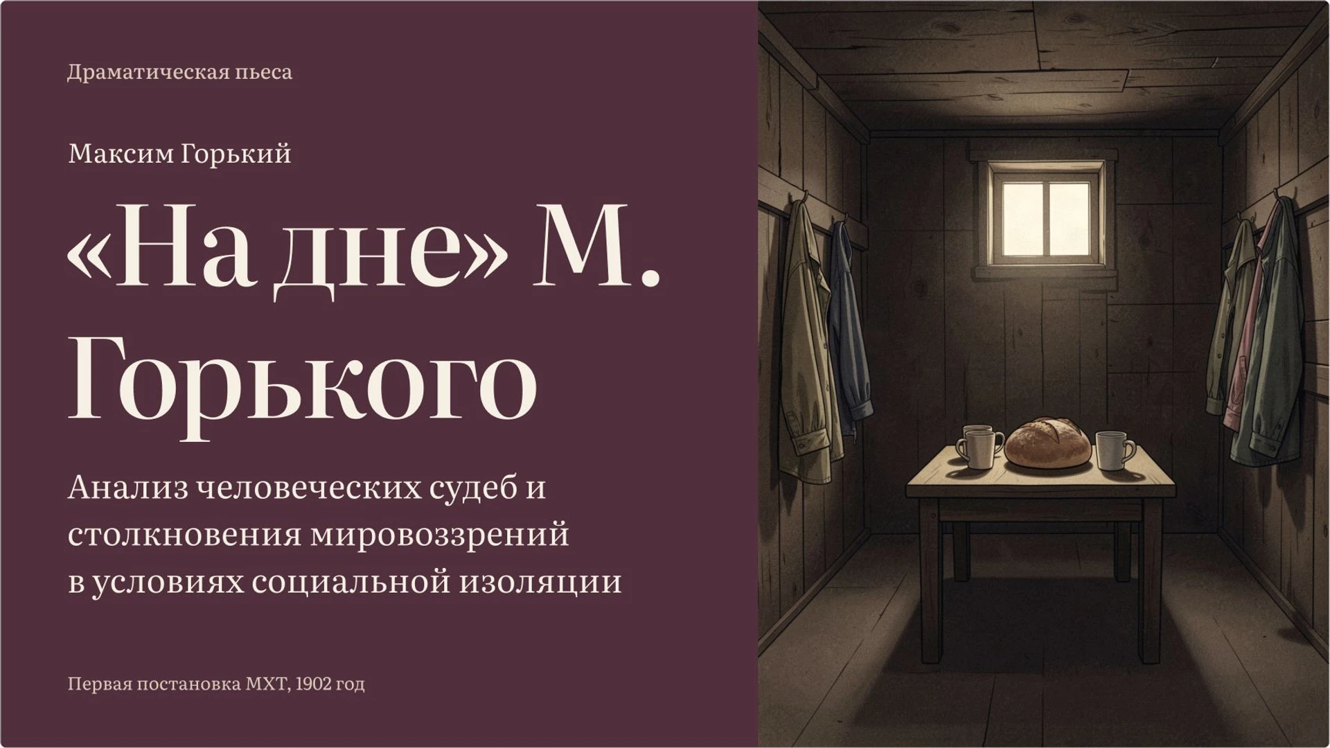 Обложка: «На дне» М. Горького