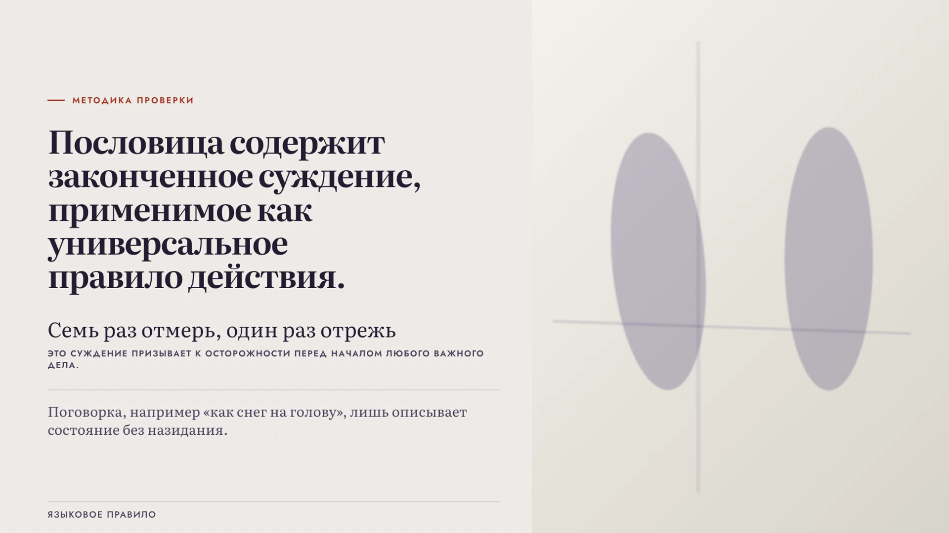 Слайд 4 «Формула определения жанра выражения» из презентации «Пословицы и поговорки: различия и переносный смысл».