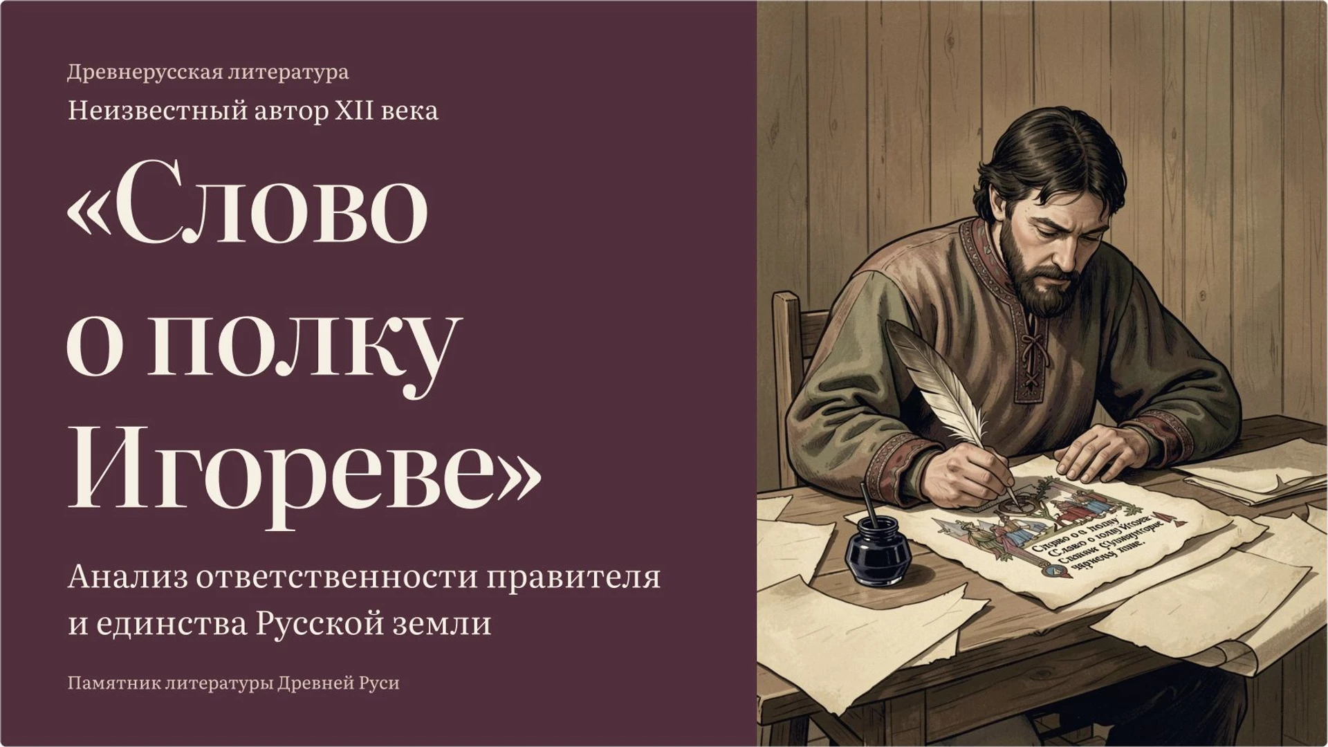 Обложка: «Слово о полку Игореве»
