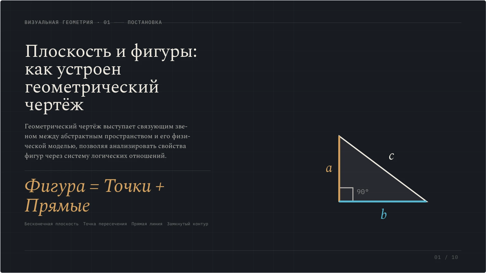 Обложка: Плоскость и фигуры: как устроен геометрический чертёж