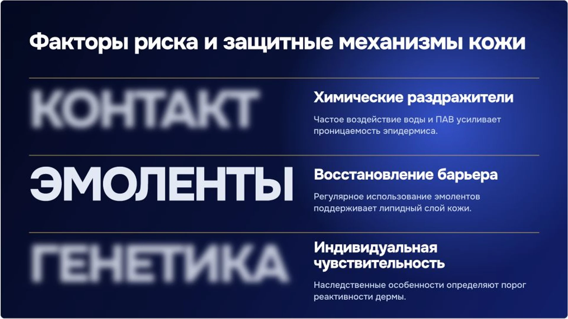 Слайд 5 «Факторы риска и защитные механизмы кожи» из презентации «Заболевания кожи рук: признаки и диагностика».
