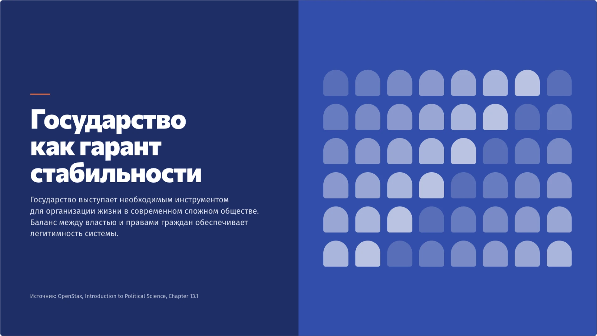 Слайд 10 «Государство как гарант стабильности» из презентации «Государство: признаки, функции и общество».