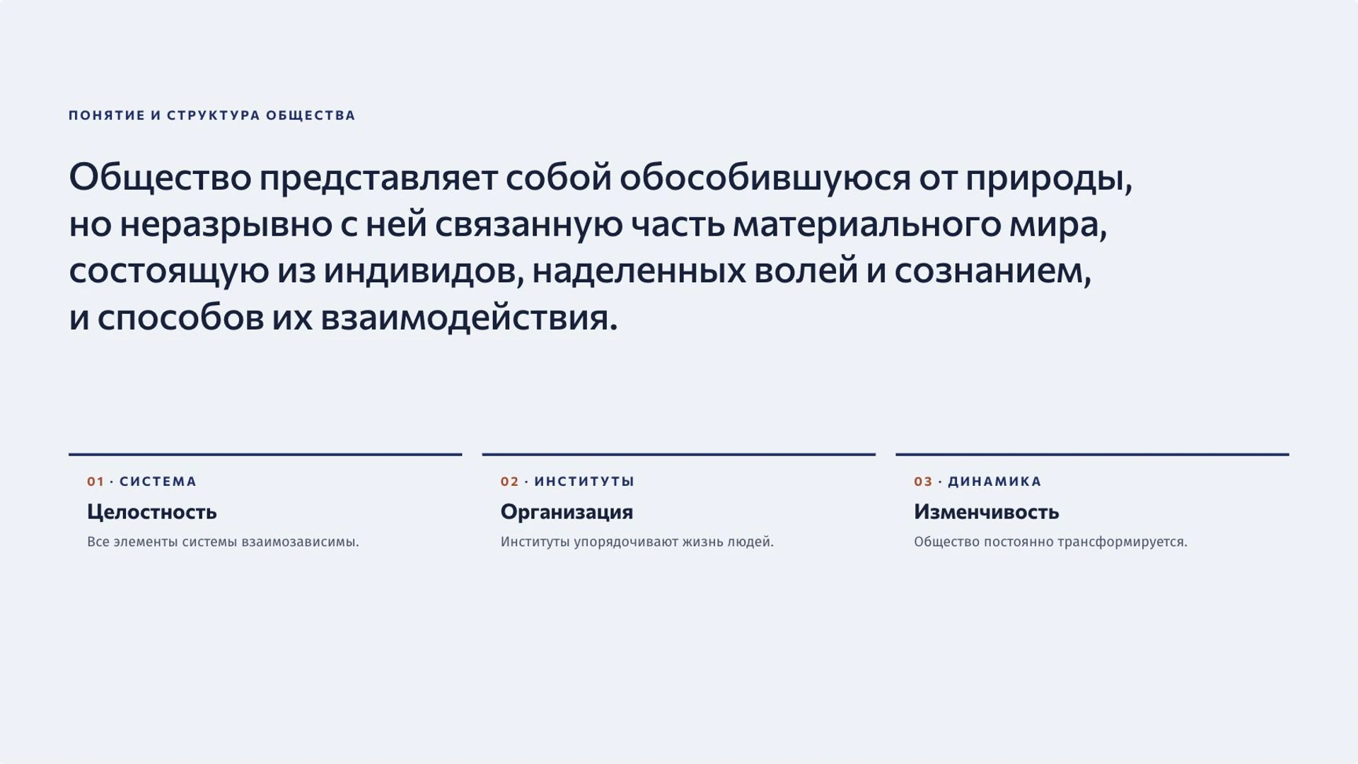 Слайд 2 «Понятие и структура общества» из презентации «Общество как система: сферы и социальные связи».