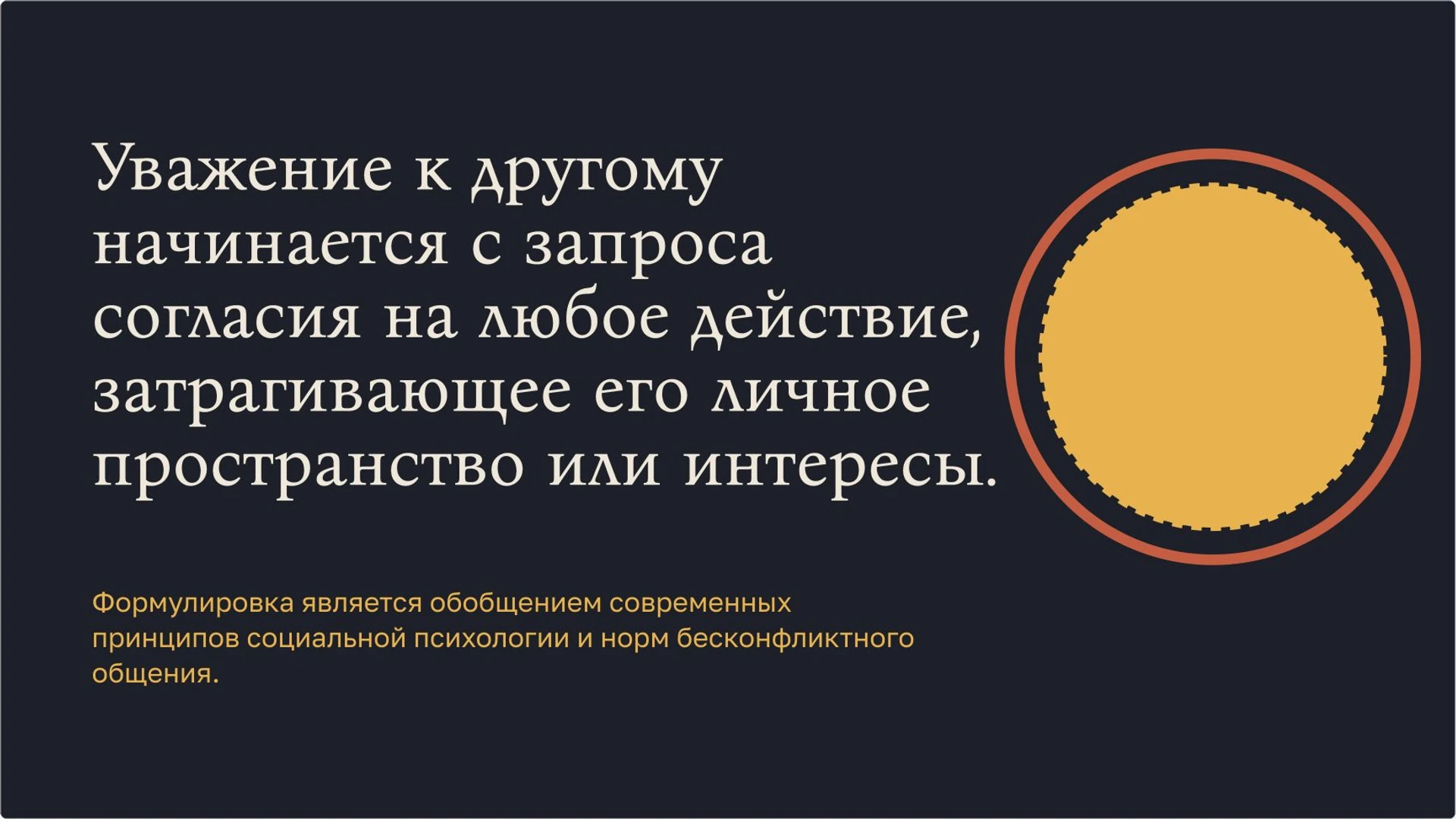 Слайд 4 «Формула уважительного общения и согласия» из презентации «Правила поведения: уважение, границы и общение».