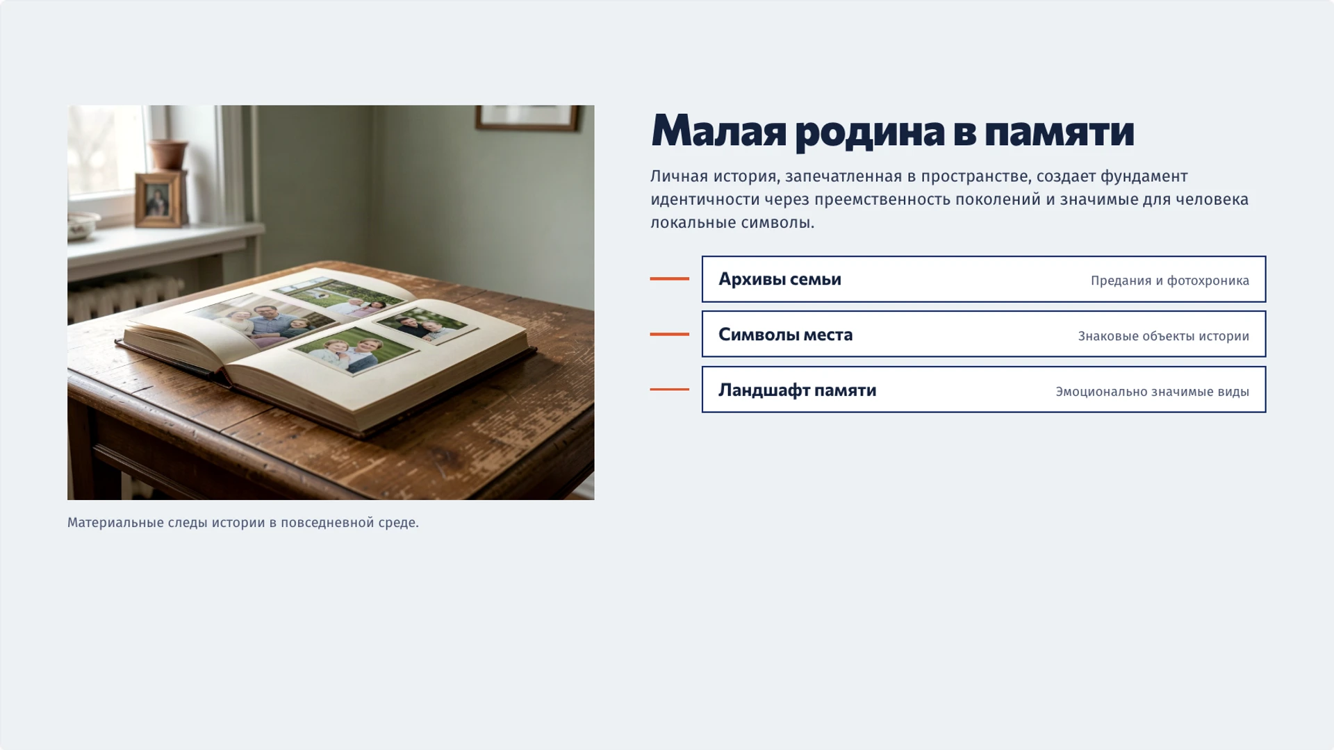 Слайд 3 «Малая родина в памяти» из презентации «Родина и малая родина: место, память и принадлежность».