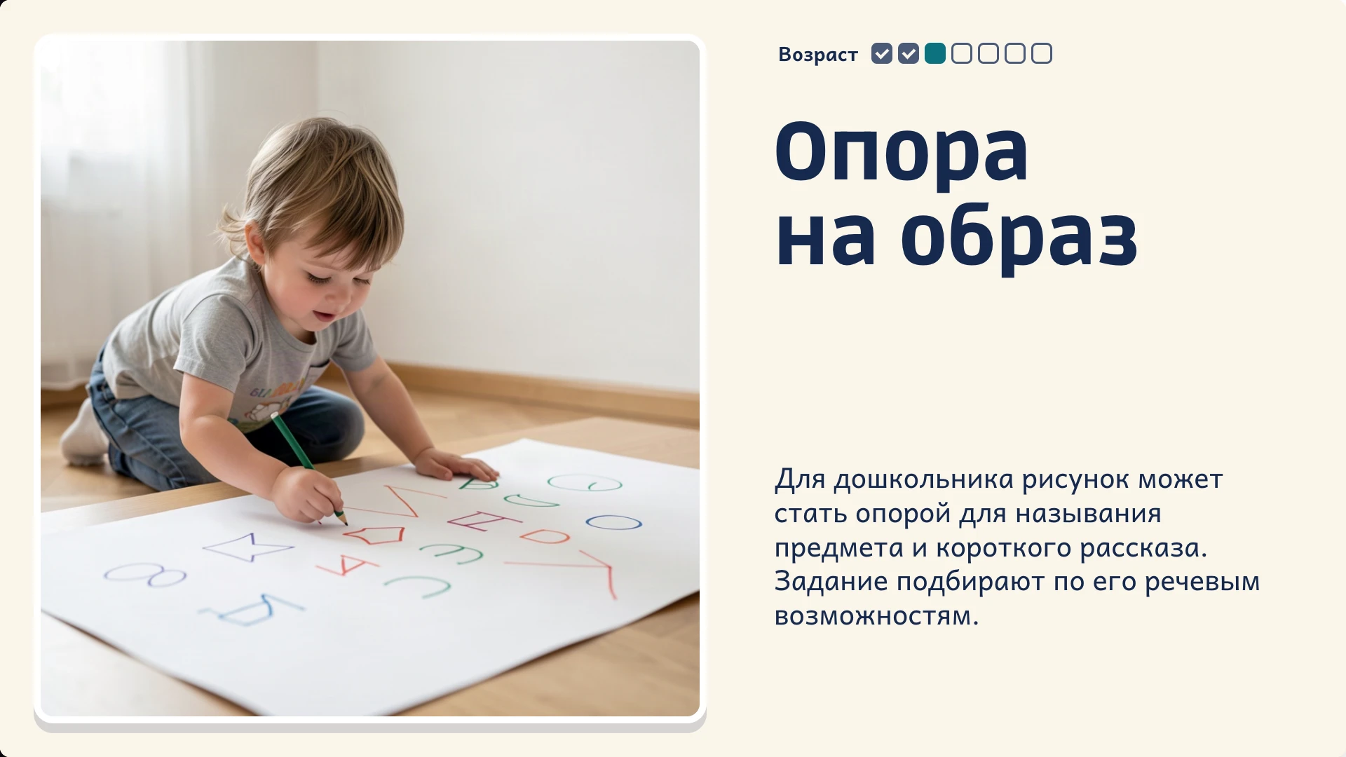 Слайд 3 «Опора на образ» из презентации «Скрайбинг в логопедии».