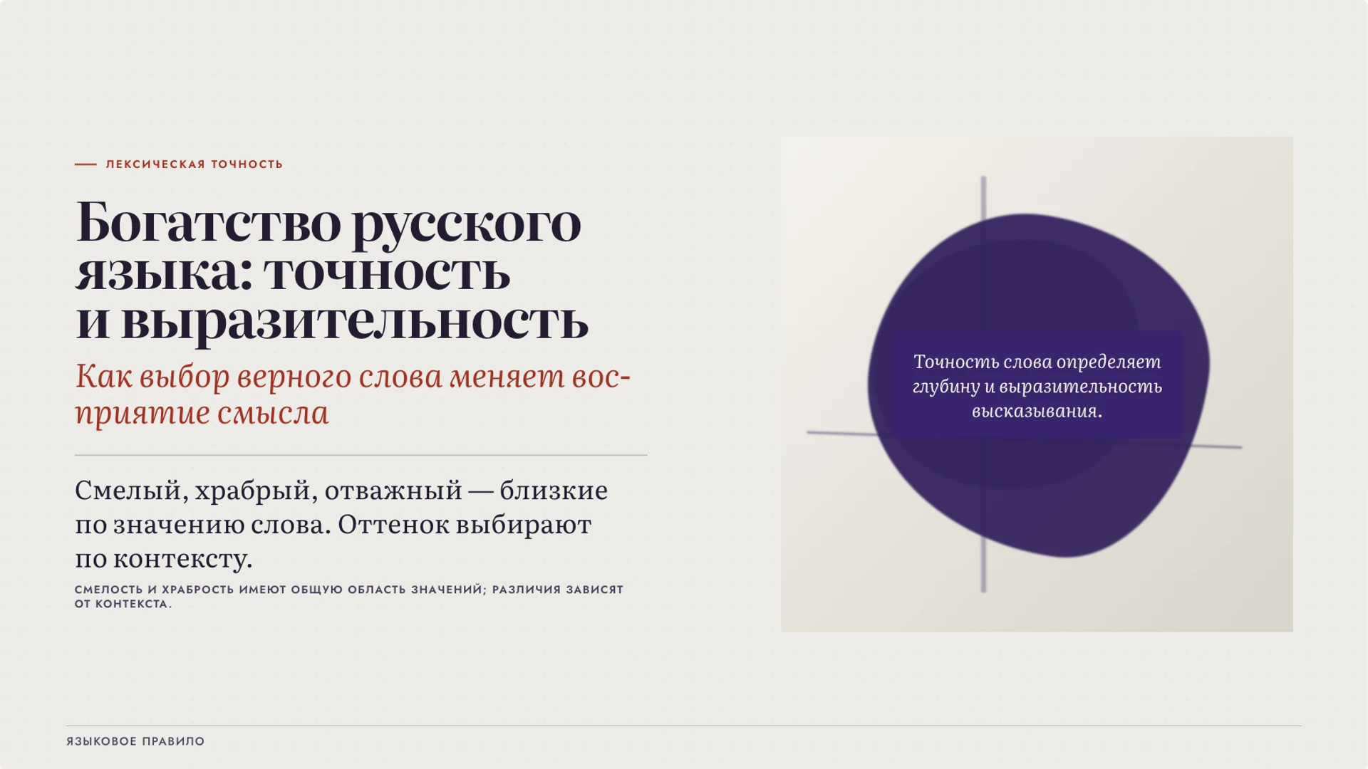 Обложка: Богатство русского языка: точность и выразительность
