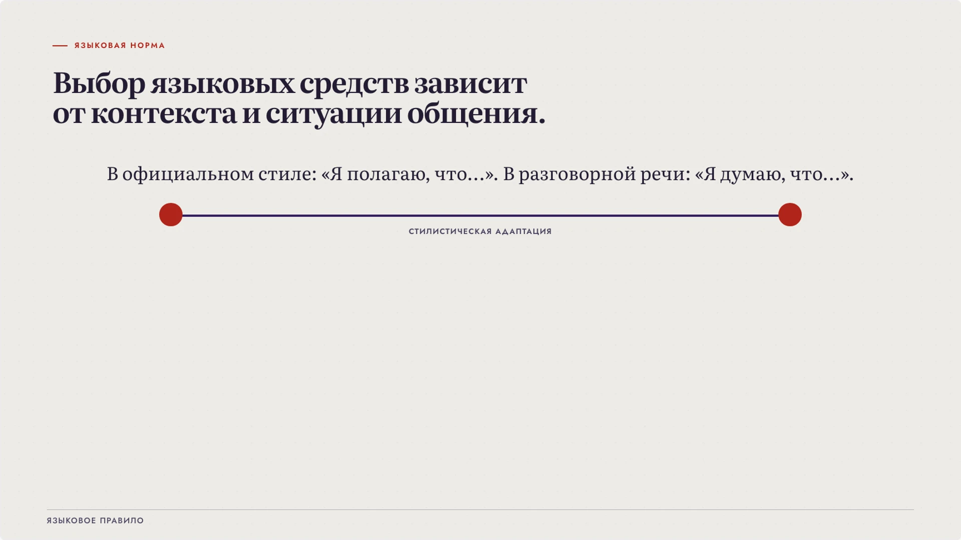 Слайд 5 «От чего зависит выбор языковой нормы» из презентации «Лингвистика: как наука изучает язык».