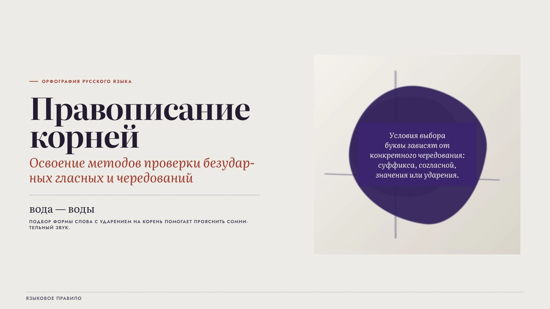 Обложка: Правописание корней
